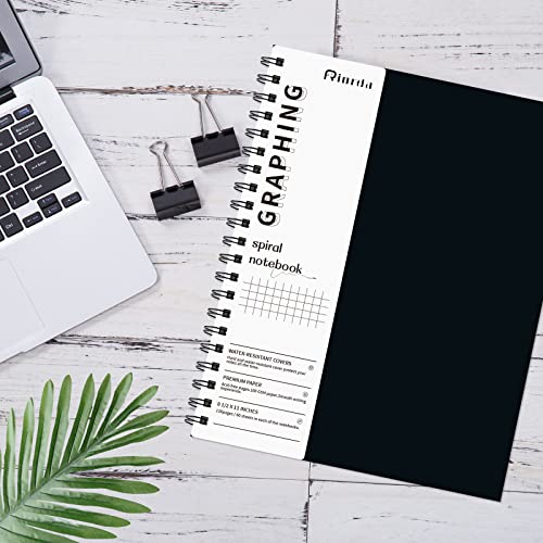 Graph Paper Notebook Spiral Notebook 8.5" x 11"-4 Pack Grid Paper Notebook Graph notebook Engineering notebook 120 Pages 100 GSM Thick Graphing Paper Notebook Hardcover Journal for School, | 4 Pack Grid Paper Notebook Graph notebook Engineering notebook T