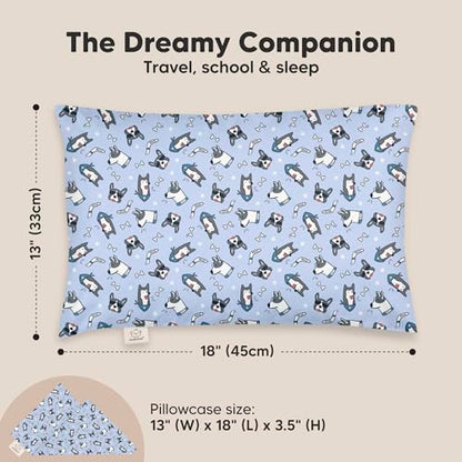 Toddler Pillow with Pillowcase, 13x18 My Little Dreamy Pillow (Pawtrol) - color: Pawtrol