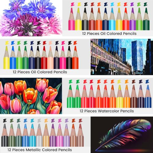 99 PCS Drawing Set, with 50 Page Drawing Pad, Coloring Book,Sketching, Graphite, Charcoal, Coloring Pencils, Blending Tools, Art Supplies Pencil Kit for Artists Adults Beginner Family Friends