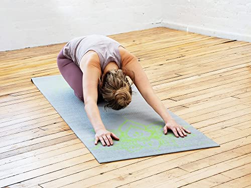 Sol Living Travel Yoga Mat - Natural Tree Rubber for Extra Grip - Non-Slip, Foldable, Eco-Friendly - Perfect for On-The-Go Yoga, Pilates, Fitness, Meditation - 24" x 72", Grey (EN-YP-PM003-GE) - color: Grey