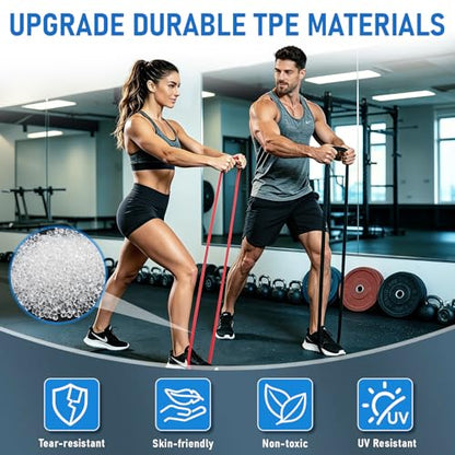 5-Level Resistance Bands for Working Out,5-125 LBS Pull Up Assistance Bands