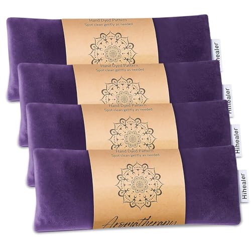 Hihealer Weighted Eye Mask for Sleeping, Lavender Eye Pillow for Spa Yoga - color: Purplex4