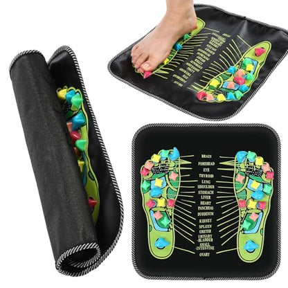 TrelaCo Foot Acupressure Massage Mat with Stones, 13.78 x 13.78 Inches - size: 13.78 x 13.78 Inch