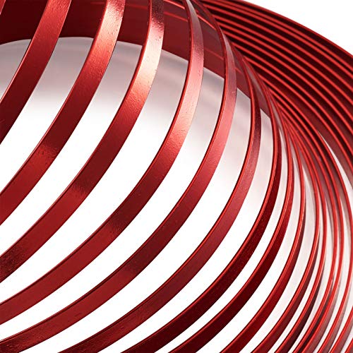 Fashewelry 32.8Ft 5mm Aluminum Flat Wire Solid Bendable Metal Craft Wire Strip for Bezel Sculpting Armature Jewelry Making Gem Metal Wrap, Red - color: Flat-5mm-Red