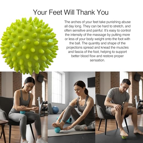 321 STRONG 5-in-1 Massage Set, Complete Mobility Kit for Workout Recovery - color: Bright Lime