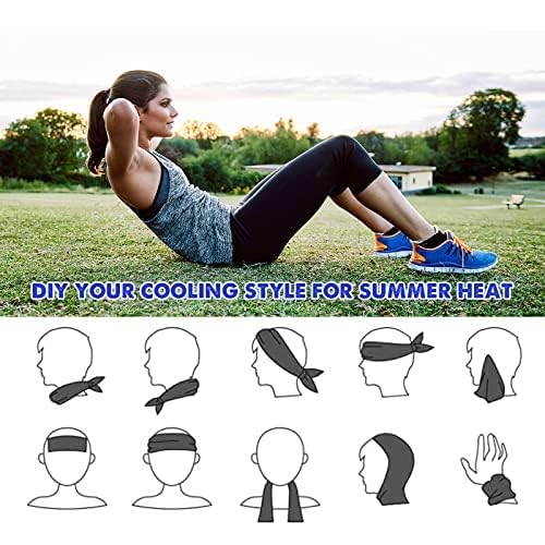 4 Pack Cooling Towels (40"x12") - Instant Cooling Reusable Microfiber Towels for Sports, Gym, Camping, Yoga, Fitness & More - color: 4 Packs Gray