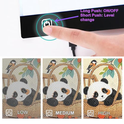 A3 LED (16.7''x 12.7'') Light Pad for Diamond Art, USB Powered 3 Brightness Levels with Clips & Diamond Art Painting DIY Kits, Accessories for Tracing, Drawing, Sketching, Animation - size: A3 (Light Pad)