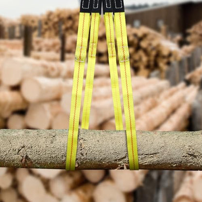 Shappy 2 Pcs 10' x 1" Lifting Sling Straps Heavy Duty Nylon Tree Saver - size: 10' X 1"