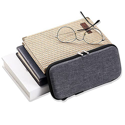 Upgraded Hard Pencil Case Box for Adults,Durable Pen Carrying Case with Zipper-Gray - color: Grey