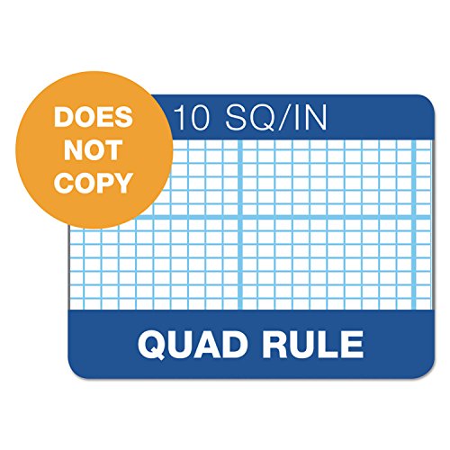 TOPS Cross-Section Pads, 8-1/2" x 11", Glue Top, Graph Rule (10 x 10), 50 Sheets (35101) - size: 10 Squares/Inch 50 Sheets