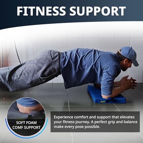 Extra Thick Kneeling Pad, Bath Kneeler Pad, Garden Kneeling Pad for Knee, Water Resistant Soft Memory Foam Cushioning for Workout, Yoga, Bathing, Physical Therapy, Prayer Pillow, Blue - color: Blue