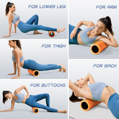 Krightlink 18" Foam Roller High Density Foam Roller for Deep Tissue Massage - size: 18"
