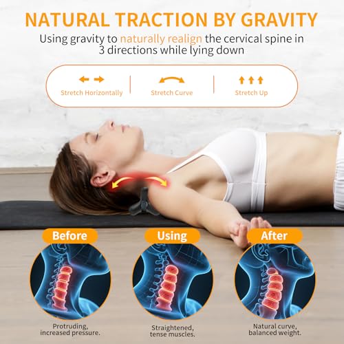 Occipital Release Tool for Neck, Suboccipital Release Tool and Shoulder Trigger Point Massager, Deep Tissue Acupressure Massage Tool for Headache, TMJ and Cervical Tension Relief, Hands-Free Design - color: Black