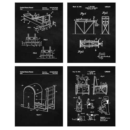 STARS BY NATURE Classic Pilates Machines Patent Prints - color: Black