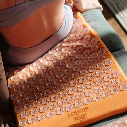 ShaktiMat Acupressure Mat for Tension Release, Premium Level 1 Amber - color: Premium-amber, size: Level 1