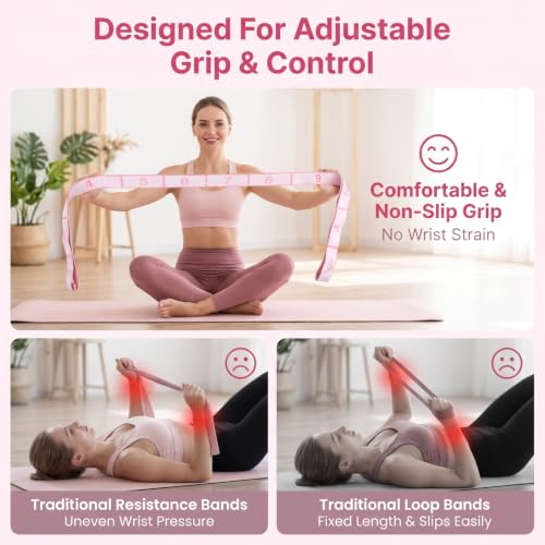 12 Loops Stretch Band, Resistance Bands Yoga Stretching Strap