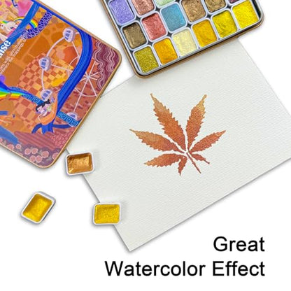 Glitter Watercolor Painting Kit, 30 Color Shifting - color: Infinite Fantasy Paradise