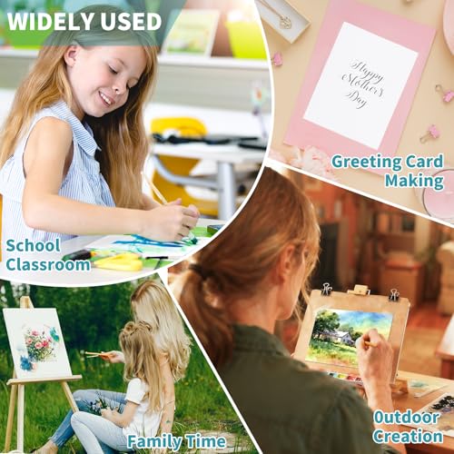 OSIMIG 200 Sheets 5x7” Watercolor Paper Bulk,110lb/230gsm Water Color Paper | Cold Press White Thick Water Color Paper Pad, Drawing Painting Paper Bulk, Art Supplies for Kids & Adults