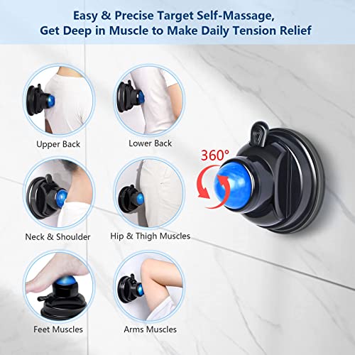 Mountable Massage Ball 3-in-1 Muscle Recovery Massager for Pain Relief | Myofascial Release,Deep Tissue Trigger Point Therapy,Wall Mounted,Home/Gym,Three Different Balls,Hot/Cold Therapy,Replace - style: 1 - Pack - Mountable Ball Kit
