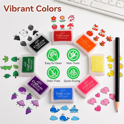WAYCOM 18Pcs Linoleum Blocks for Printmaking: Linocut kit with Tools & Ink - 4x6 Rubber Carving Blocks - Art Craft Supplies for Beginners & Hobbyists - Gifts for Christmas/Birthday/Art Enthusiast - color: Pink-4 Carving Blocks
