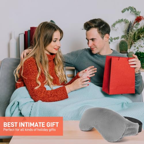Weighted Eye Pillow for Yoga, Moist Heat Mask for Dry Eyes(Grey) - color: Eye Mask04-grey