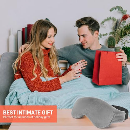 Weighted Eye Pillow for Yoga, Moist Heat Mask for Dry Eyes(Grey) - color: Eye Mask04-grey