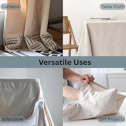 6x9ft Recycled Cotton All Purpose Canvas Tarp Cover Painter Drop Cloth-4Pk | Top Cotton Reusable Paint Drop Cloth,Canvas Tarp Cover for Painter, Furniture, Floor Protection, Painters Dropcloth - size: Pack of 4 - 6*9 Ft