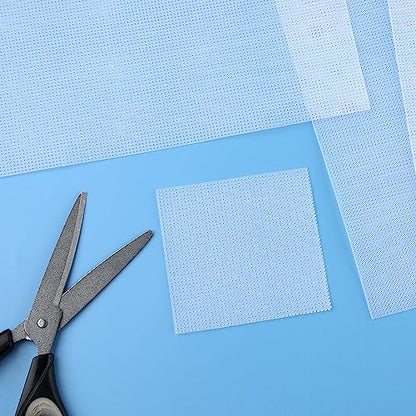6pcs Plastic Mesh Canvas Sheets | 14 CT Clear for Embroidery Making, Cross Stitch Aida Screen for Crafts DIY Crochet Projects (11x8.2 inch) - style: Style A