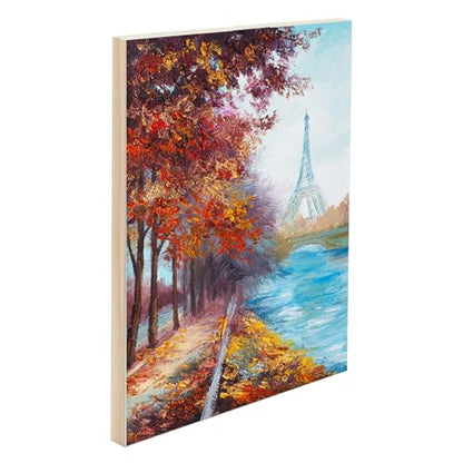 Da Vinci Pro Resist-Grip Coarse Textured Gesso Board, 8x10-6 Pack, 3/4" Depth Art Boards for Painting, White Acrylic Polymer with Quartz Sand, Warp-Resistant Cradled and Sealed MDF Panel