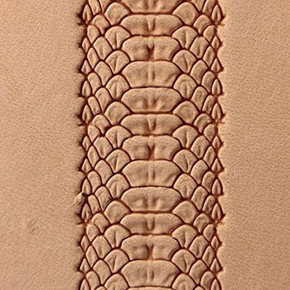 DandS ltd Snake Leather Stamp Tool, Professional Steel Craft Tool for Leatherworking, Embossing, Carving & Stamping Leather Projects, Belts Wallets & DIY Projects Compatible with Mallet #395 - color: Snake skin 0.7" x 0.7"