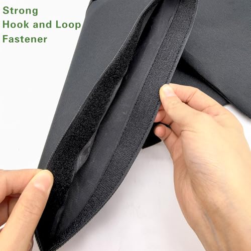 Umbrella Base Weights Sand Bags, 6 x 55LBS Fillable Sandbags for Outdoor Umbrella Stands, Cantilever Umbrellas, Trampolines, Patio Furniture, Garden Backyard Poolside Accessories Black (Without Sand)