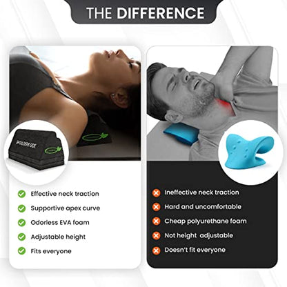 Lumia Wellness Cervical Orthotic Traction Block, Firm, Spinal & Neck Alignment, Cervical Traction Device & Neck Stretcher
