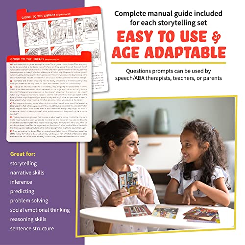 Sequencing Cards for Storytelling, Speech Therapy Game, Special Education Materials, Sentence Building, Problem Solving, Homeschooling Sequence Cards, Autism Game, Picture Sences, SEL - style: Sequencing Cards Set 1