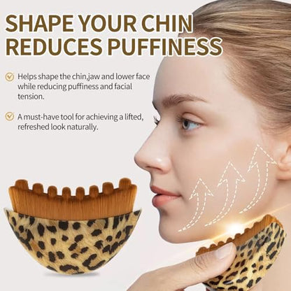 Lymphatic Contour Face Brush Lymphatic Drainage Massager Double Chin Reducer Lymphatic Drainage Brush for Face Ergonomically Designed to Fit The Skin Precisely (Grey) - color: Grey