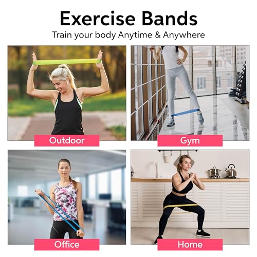 Resistance Bands for Working Out Set of 5, Resistance Loop Exercise Bands