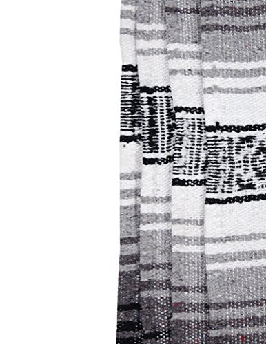 Canyon Creek Authentic Mexican Yoga Falsa Blanket (Grey) - color: Grey