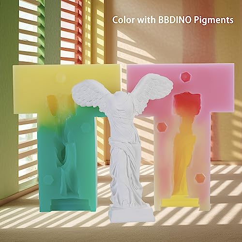 BBDINO Silicone Mold Making Kit, Mold Making Silicone 20A Translucent 4.4 lbs, Liquid Silicone for Mold Making 1:1 by Volume, Ideal for Casting Resin, Soap, Plaster, Wax Silicone Molds | 1A:1B Mixing -Self Degassing -4 Hrs Quick Cure -Flexible & Firm Well