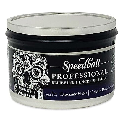 Speedball Professional Relief Ink Dioxazine Violet 8OZ - color: Dioxazine Violet, size: 8 fl oz