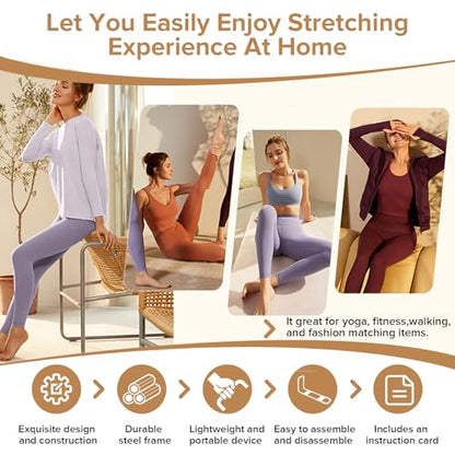 Hamstring Stretcher, Knee Extension Device for Knee Extension & Pain Relief, Adjustable Low Back, Calf, Leg & Hip Stretching Device for Flexibility, ACL Surgery Recovery Physical Therapy Equipment