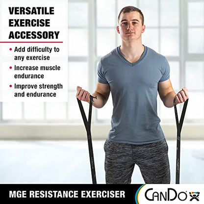 CanDo Multi-Grip 6 Foot Exercise Resistance Band with Hand/Foot Loops for Total Body Workouts, Training, Rehab, Stretching and Therapy - style: X-Heavy