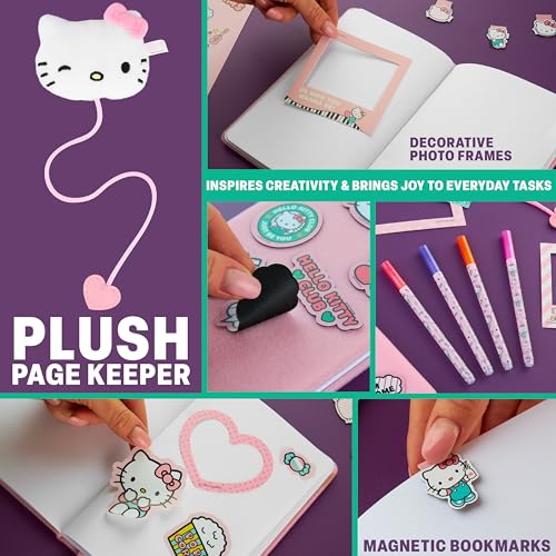 Get Trend Hello Kitty Sanrio Scrapbook Kit for Kids with Notebook, Stickers, Pens, Bookmarks, Frames, Patches, Kawaii Art Supplies, Gifts for Kids (Multi Hello Kitty) - color: Multi Hello Kitty