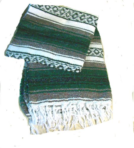 Authentic Mexican Falsa Blanket Throw Rug Yoga Pilate Mat