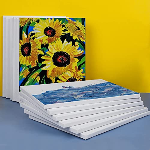 12 Pack Canvases for Painting with 11x14, Painting Canvas for Oil & Acrylic Paint. - size: 11x14in-12Pack