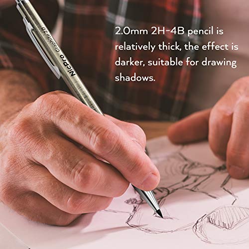 Nicpro 6 PCS Art Mechanical Pencils and Diary with Lock