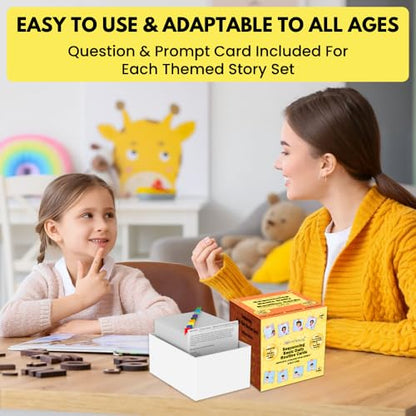 Sequencing Basic Daily Routine Conversation Cards | Learning Material for Social Skills & Emotional Intelligence | Speech Therapy Resources | ESL, Articulation, Storytelling, Sequencing Card Game