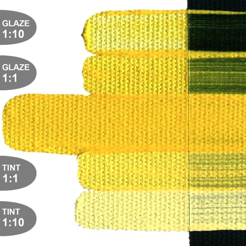 GOLDEN OPEN Slow-Drying Acrylics, Cadmium Yellow Medium, 5 fl oz. tube, Professional Acrylic Paint, Semi-Opaque - color: Cadmium Yellow Medium, size: 5 Fl Oz (Pack of 1)