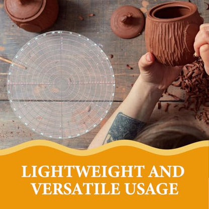 Pottery Measuring Gauge and Circle Maker Kit Clay Measuring Tool for Precise Patterns for Pottery Enthusiasts and Artists in Creative Projects