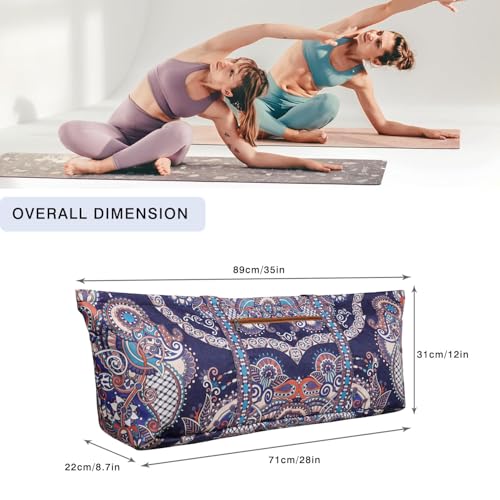 Yoga Mat Bag Yoga Mat Carrier with Shoes Compartment & Wet Pocket Pilates Bag with Zipper Pockets & Yoga Mat Holder Strap Yoga Bags and Carriers Fits All Your Stuff - color: Ancient Totem