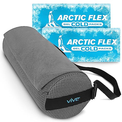 Vive Cooling Lumbar Support Pillow for Chair & Car - Back Pressure Relief Seat Cushion for Office or Gaming - Soft Memory Foam Bolster Helpful for Sciatica, Pregnancy, Elderly, Truckers, Desk Jobs - style: Cooling