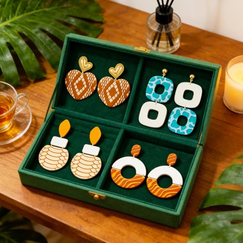 ACRNIGHEET 5 Pcs Polymer Clay Texture Roller, Snake Themed Embossing Rollers Pottery Stamp, Like Texture Sheets Work with Polymer Clay Cutters, Clays Jewelry Making Kit with Storage Box - color: Snake